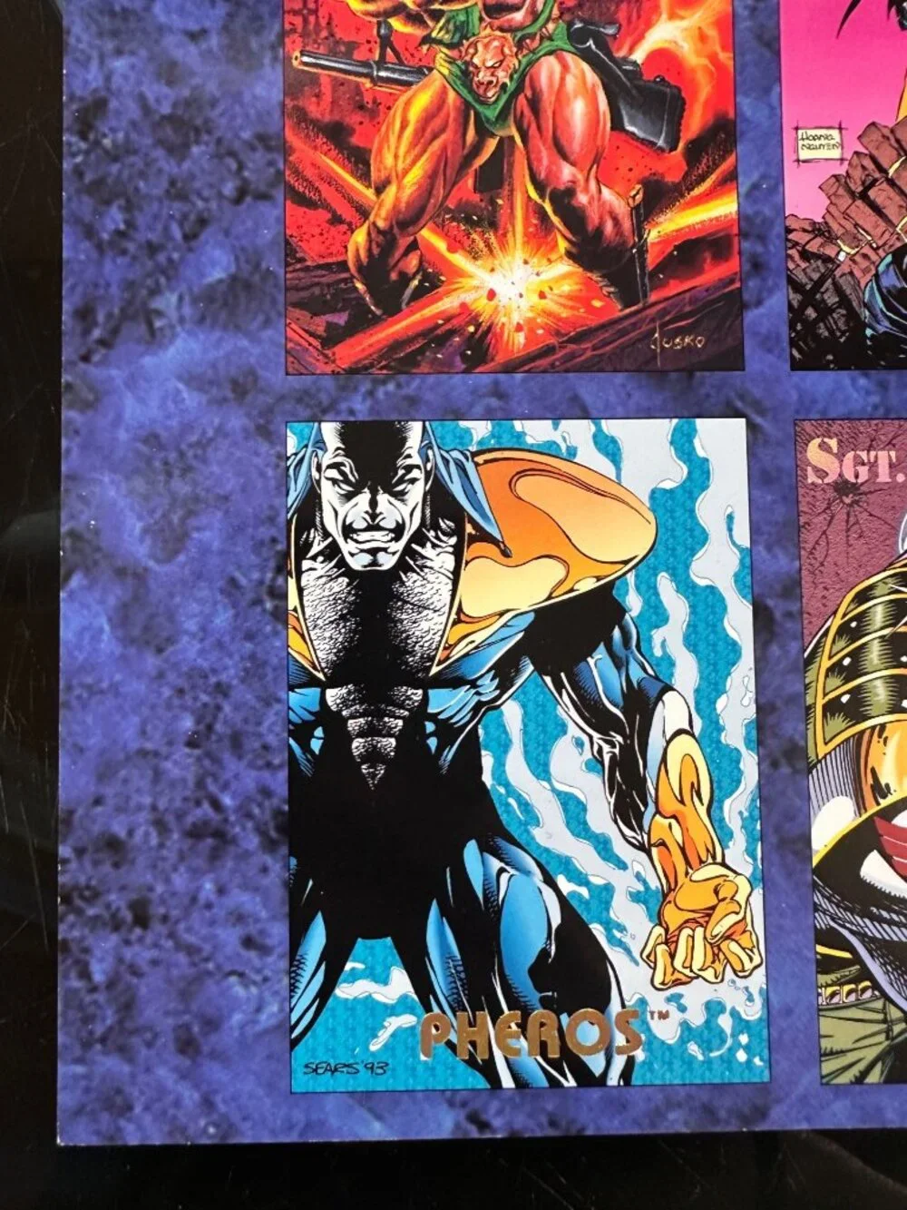 Vintage 1993 Dynamic Entertainment Creators Universe Uncut Promo Card Sheet Feat - Picture 5 of 11
